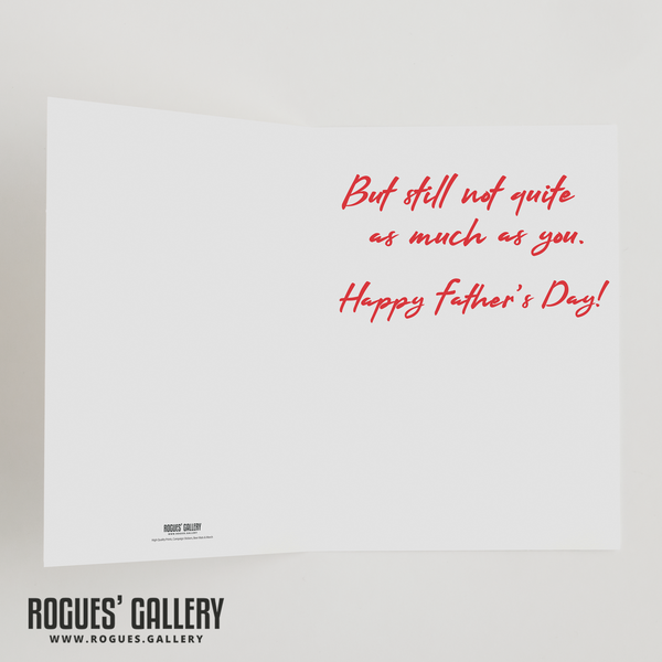 I love Steve Cooper Father's Day Card Nottingham Forest head coach