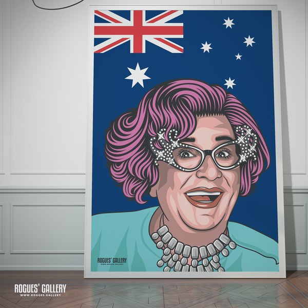 Dame Edna Everage poster Australia housewife 