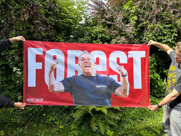 Steve Cooper Nottingham Forest head coach red flag fan support fanbase City Ground