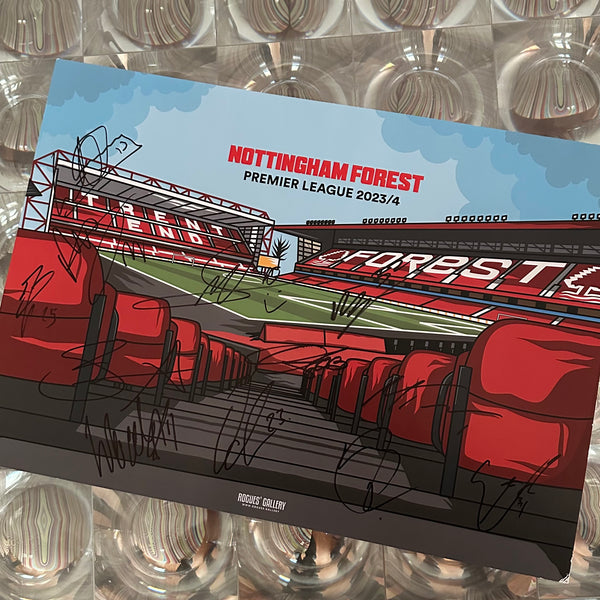 Designed To Be Signed: Hallowed Ground - Nottingham Forest 2023/24 - Signed A3 Prints