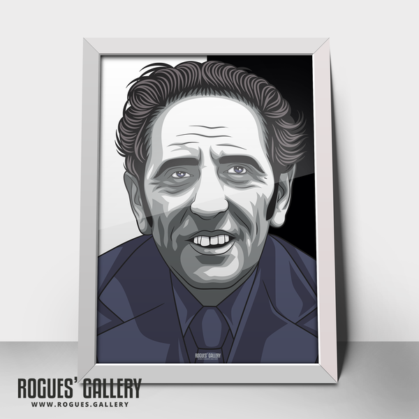 Jimmy Sirrel A2 print Notts County Manager Meadow Lane #GetBehindTheLads