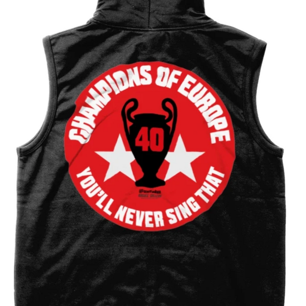 Champions of Europe Nottingham Forest black Zoodie hoodie City Ground