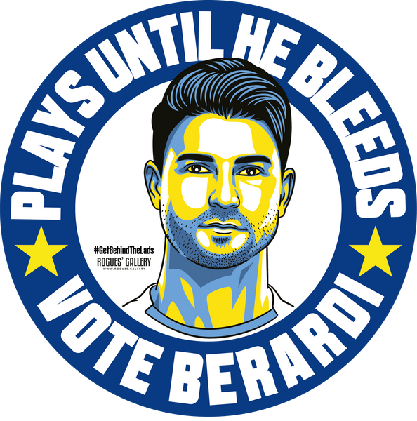 Gaetano Berardi Leeds United defender stickers Vote #GetBehindTheLads