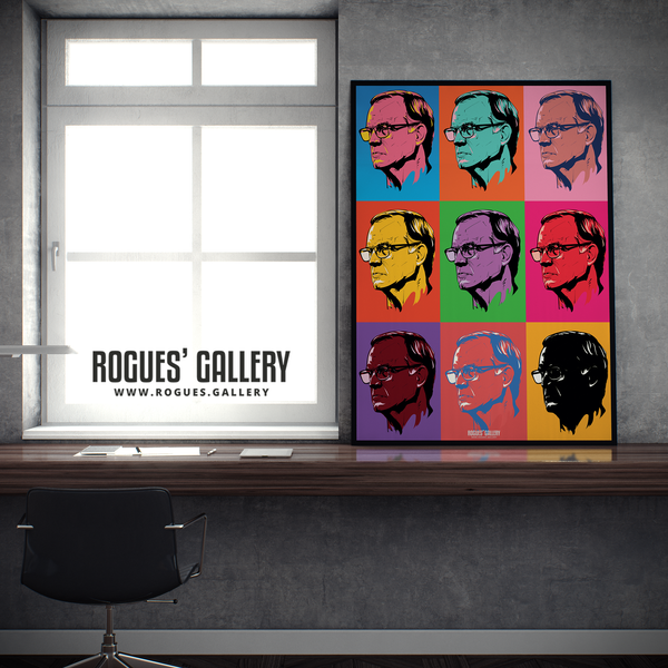 Leeds United manager Marcelo Bielsa pop art A1 print Rogues' Gallery