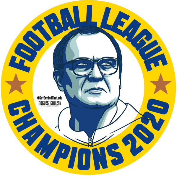 Leeds United Champions beer mats 2020 title Marcelo Bielsa