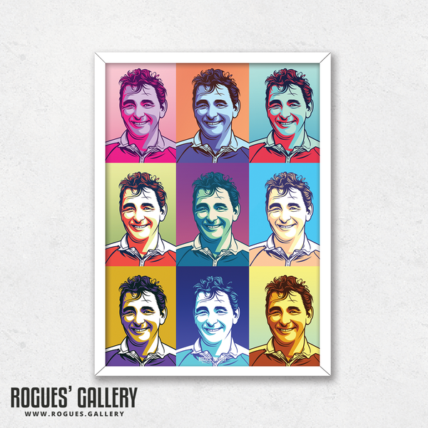 Brian Clough NFFC manager Nottingham Forest pop art style