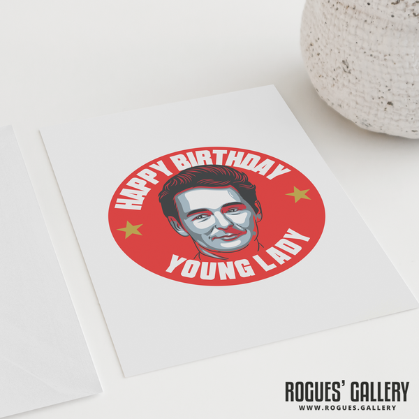 Brian Clough Nottingham Forest Manager Happy Birthday young Lady Birthday card 6x9" NFFC City Ground