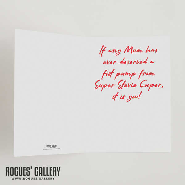 Steve Cooper fist pump slogan Mother's Day Card Nottingham Forest 