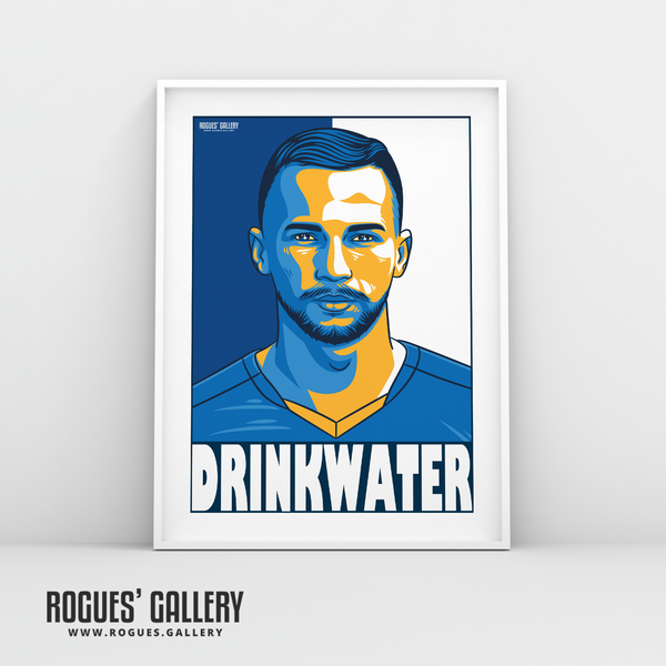 Danny Drinkwater midfielder Leicester City LCFC Foxes Premier League Champions A3 Print
