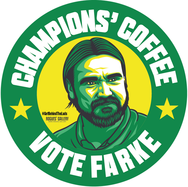 Daniel Farke NCFC Norwich manager beer mats coffee