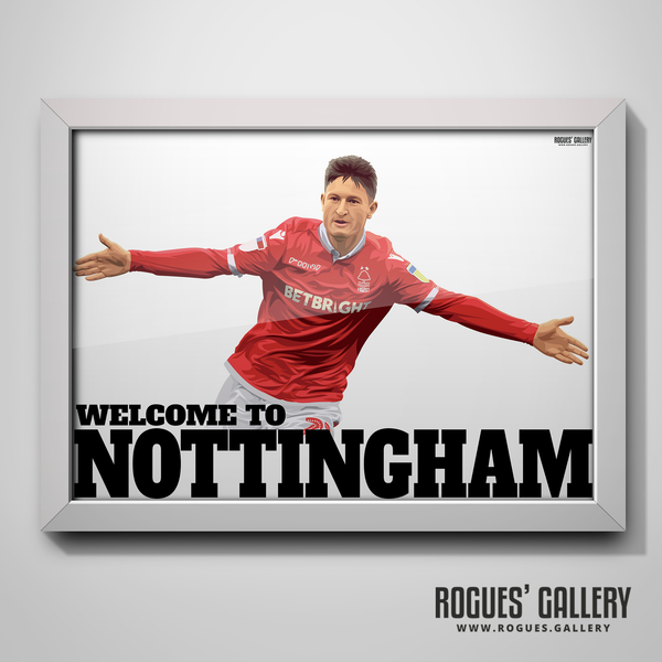 Joe Lolley Nottingham Forest Winger Welcome to Nottingham A3 goal celebration