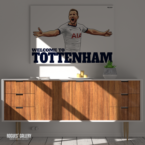Harry Kane Spurs THFC Striker England captain Welcome To Tottenham A3 prints posters