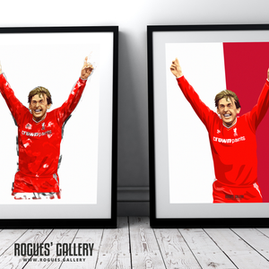 Kenny Dalglish Liverpool striker boss Anfield A3 prints framed signed autograph manager 