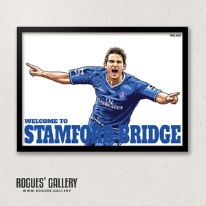 Frank Lampard Chelsea Welcome To Stamford Bridge midfielder Manager A3 print