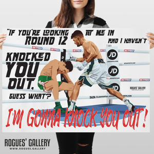 Leigh Wood Nottingham featherweight World Champion quote A1 print