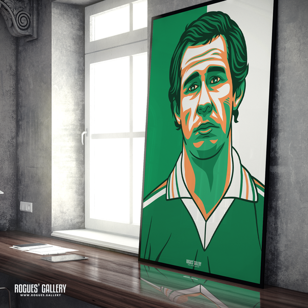 Liam Brady Eire Republic of Ireland legend midfielder A1 print