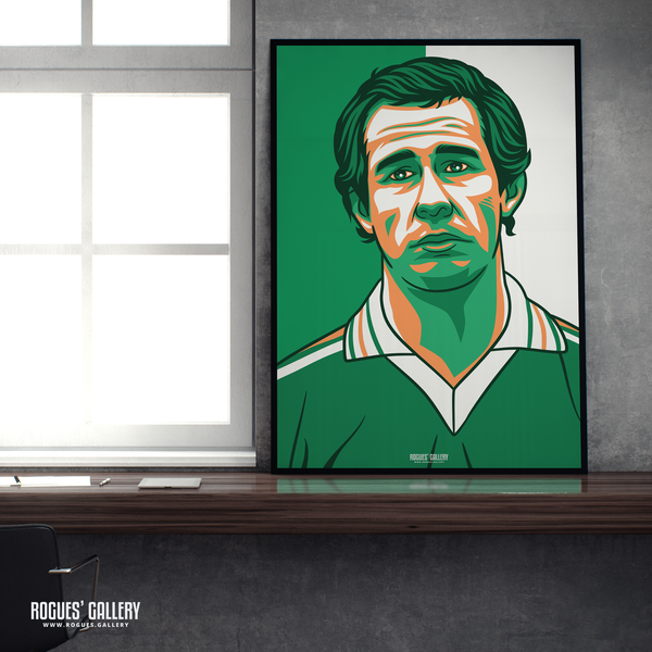 Liam Brady Eire Republic of Ireland legend midfielder A2 print