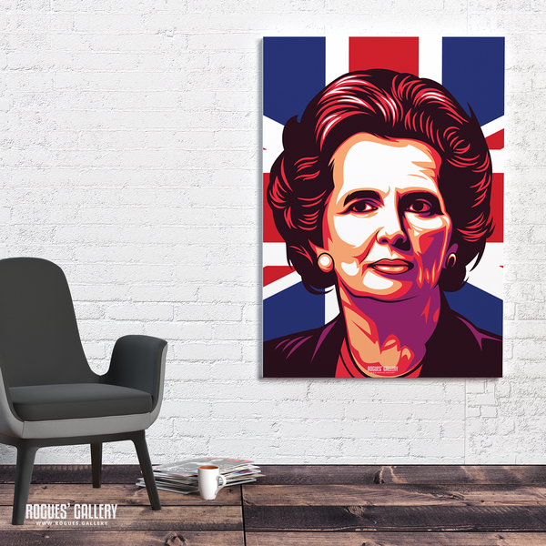 Margaret Thatcher UK PM Woman first edit A0 art print