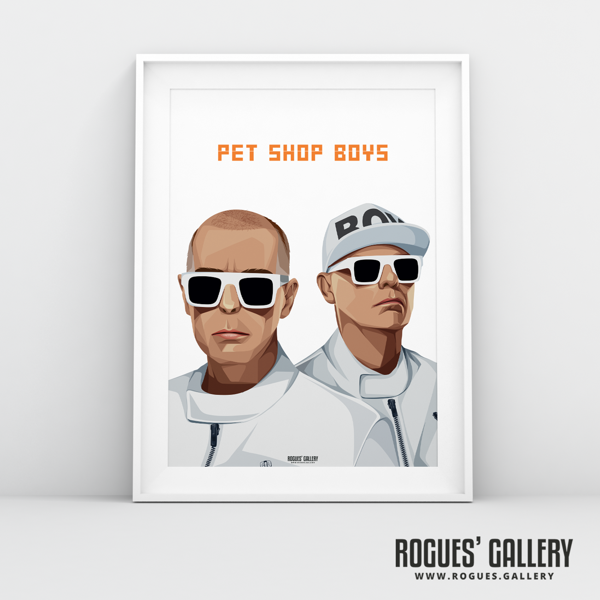 Pet Shop Boys Neil Tennant Chris Lowe art graphic design sunglasses at night go west tour hits A3 print
