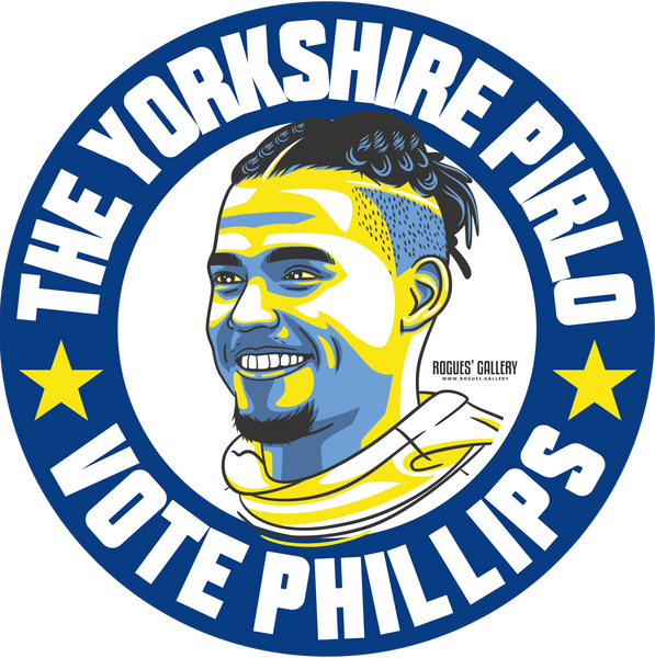 Kalvin Phillips Leeds United midfielder beer mats Vote #GetBehindTheLads