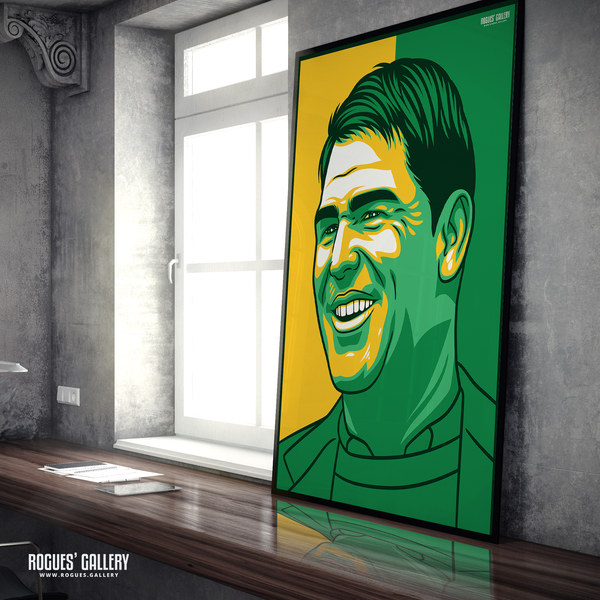Shane Warne portrait Australia cricket A1 print