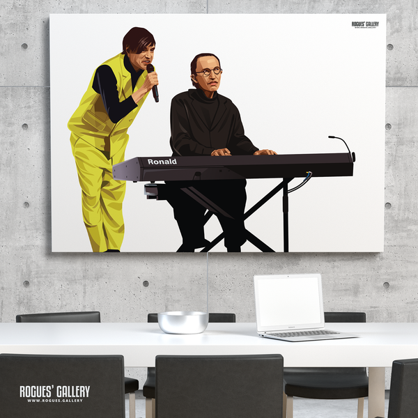 Sparks pop music Ron Russell Mael Latte tour A0 print live