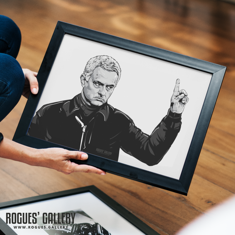Jose Mourinho print A3 Tottenham Hotspur manager The Special One portrait