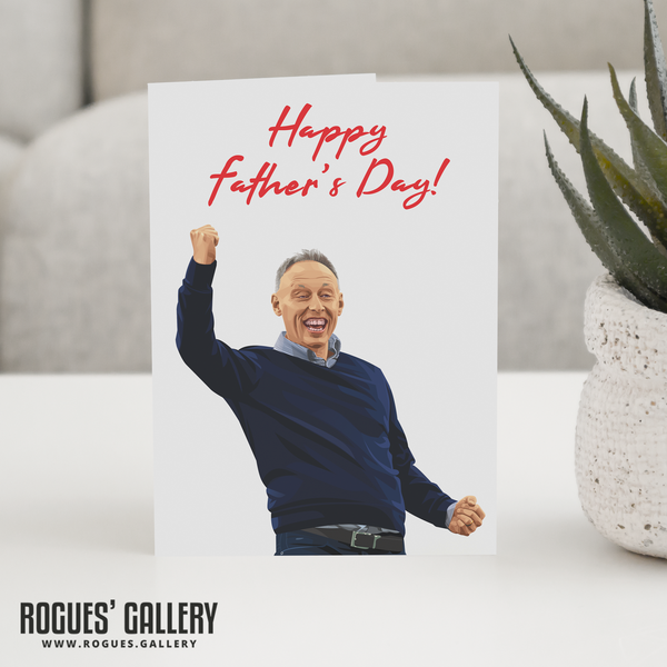 Steve Cooper fist pump Father's Day Card Nottingham Forest City Ground