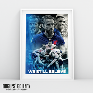England Euro 2020 Concept poster memorabilia Southgate Kane Wembley A3 print