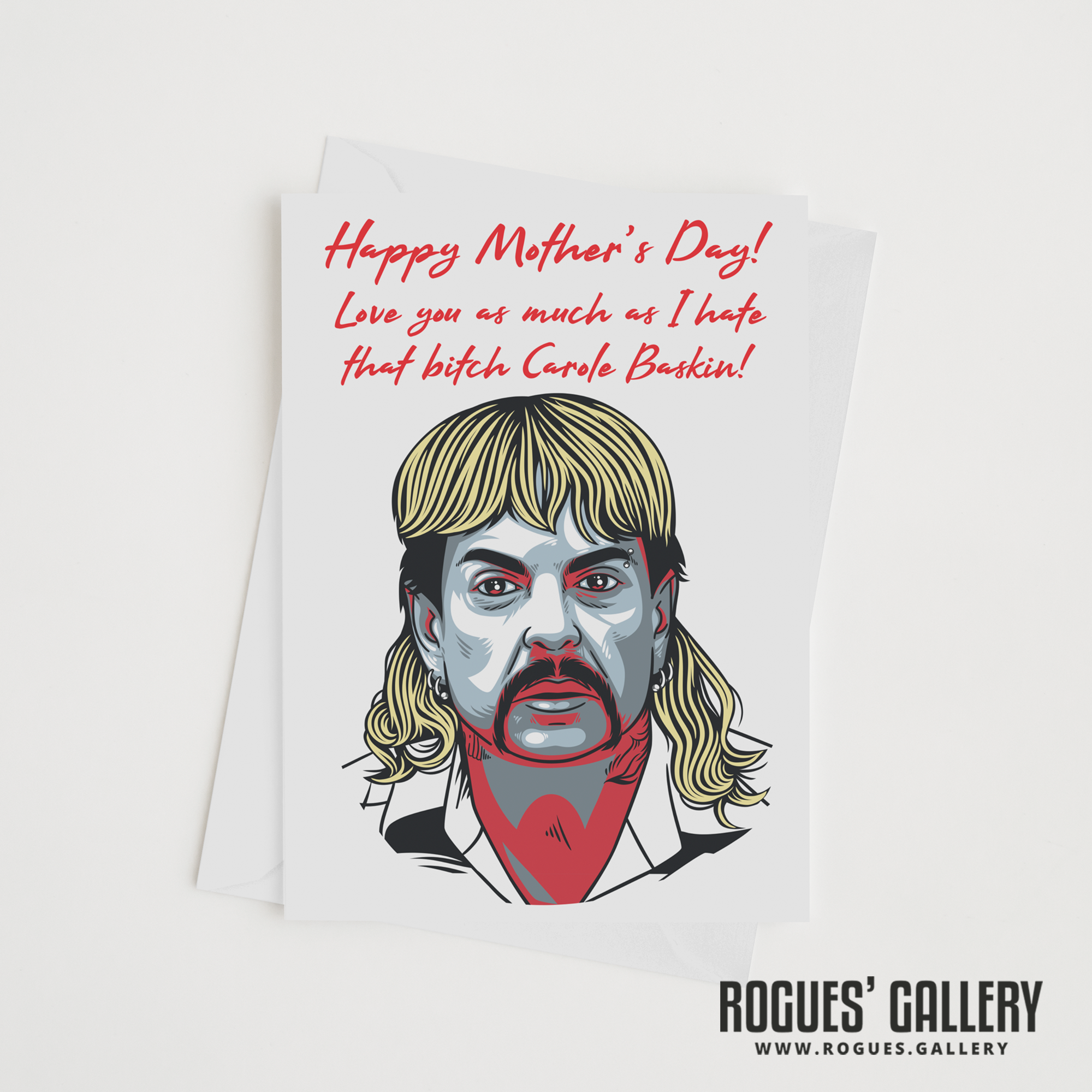 The Tiger King Joe Exotic Zoo Mother's Day card Netflix