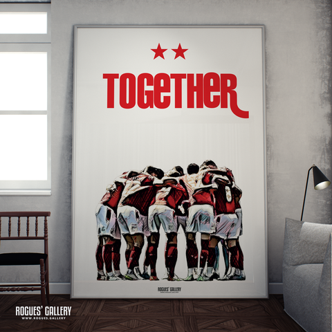 Nottingham Forest prematch Together huddle poster