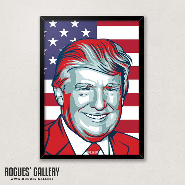 Donald Trump POTUS American President edit USA modern A3 design print