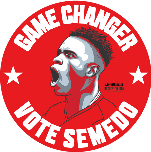 Alfa Semedo midfielder Nottingham Forest stickers Vote #GetBehindTheLads