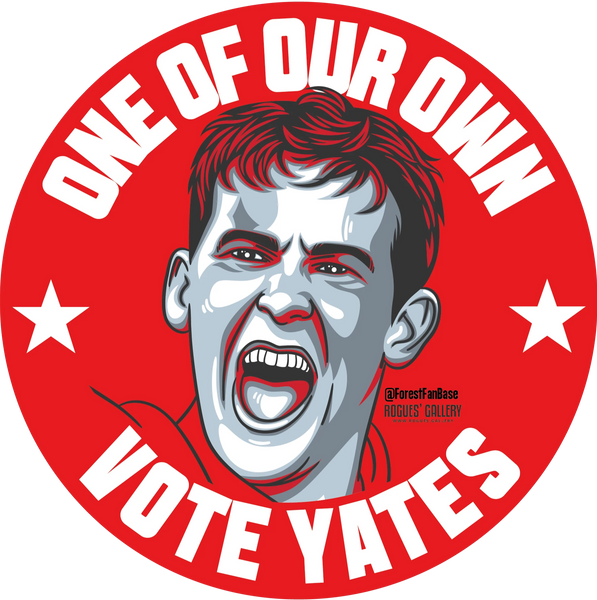 Ryan Yates Nottingham Forest Vote beer mat #GetBehindTheLads