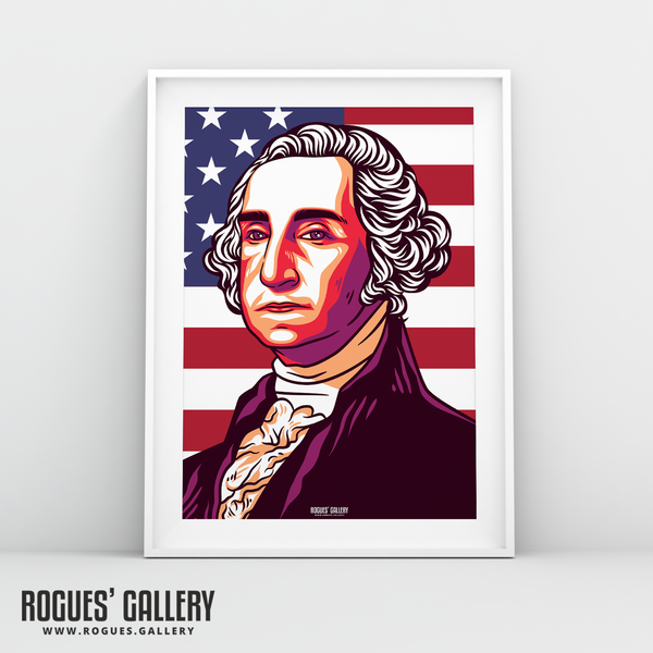 George Washington POTUS American President edits USA A3 print