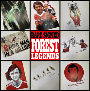 Nottingham Forest rare signed autographs art limited editions Miracle Men NFFC City Ground European Cup 