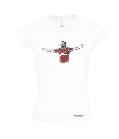 Left Winger Ladies V-Neck T-Shirt