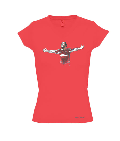 Left Winger Ladies V-Neck T-Shirt