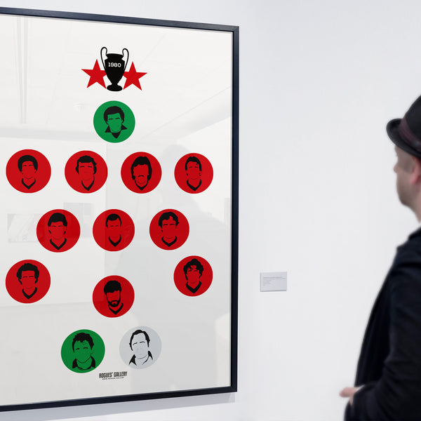 Nottingham Forest European Cup Winning Team 1980 - Iconic 40th Anniversary Print - A3 Print