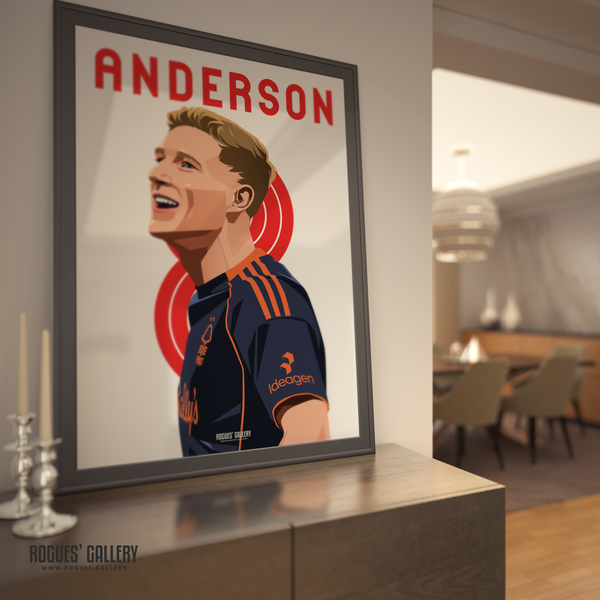 Elliot Anderson England World Cup Nottingham Forest 8 framed picture