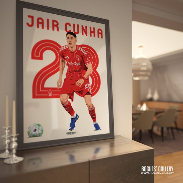 Jair Cunha signed Nottingham Forest memorabilia centre back 23 Brazil