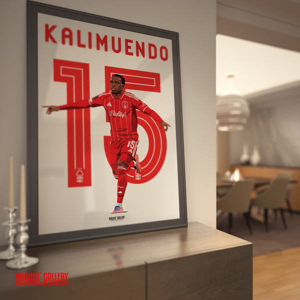 Arnaud Kalimuendo signed Nottingham Forest memorabilia French striker 15 