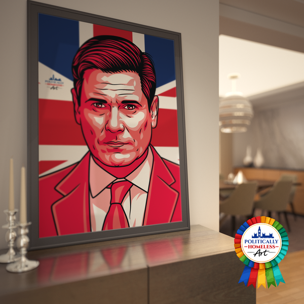Keri Starmer Labour PM Politically Homeless poster
