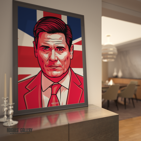 Incredible To The House - PM Sir Keir Starmer - Politics Series A3, A2, A1 or A0 Union Jack Icon Print