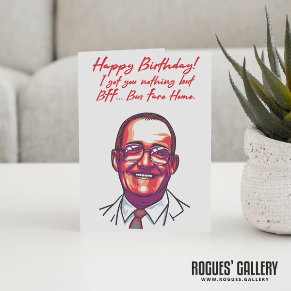 Jim Bowen of Bullseye Darts TV Show - Birthday (2 versions), Mother's Day & Father's Day Cards!
