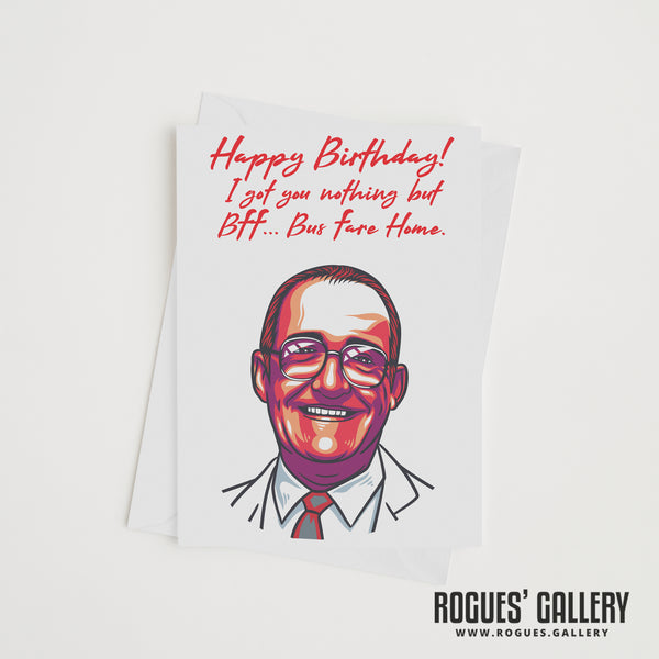 Jim Bowen of Bullseye Darts TV Show - Birthday (2 versions), Mother's Day & Father's Day Cards!