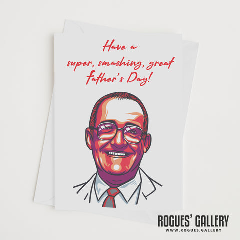Jim Bowen of Bullseye Darts TV Show - Birthday (2 versions), Mother's Day & Father's Day Cards!