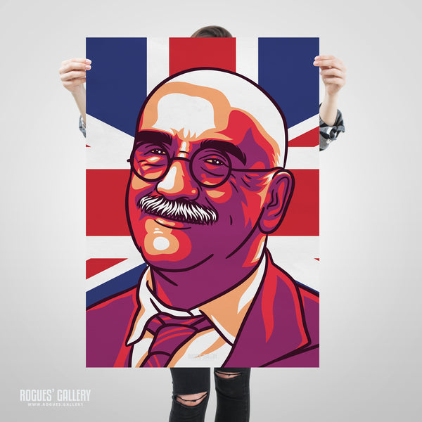 Alf Garnett of BBC's Till Death Do Us Part - A3, A2, A1 & A0 True Brit Print