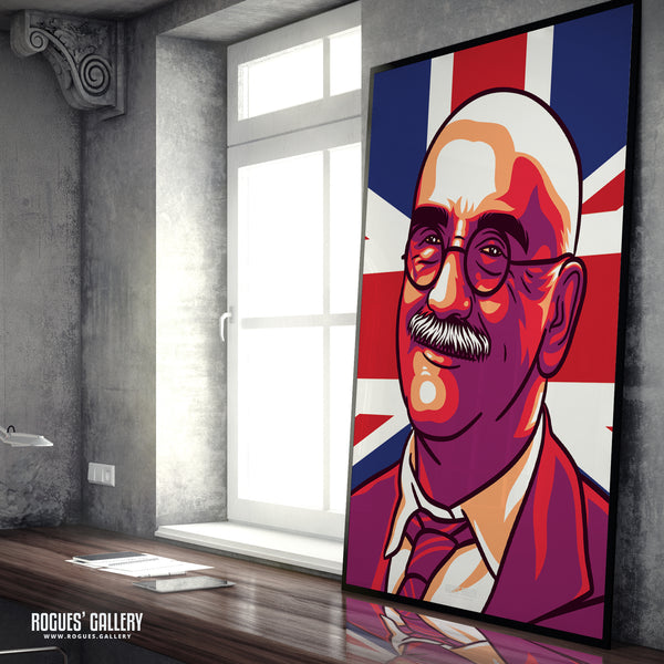 Alf Garnett of BBC's Till Death Do Us Part - A3, A2, A1 & A0 True Brit Print