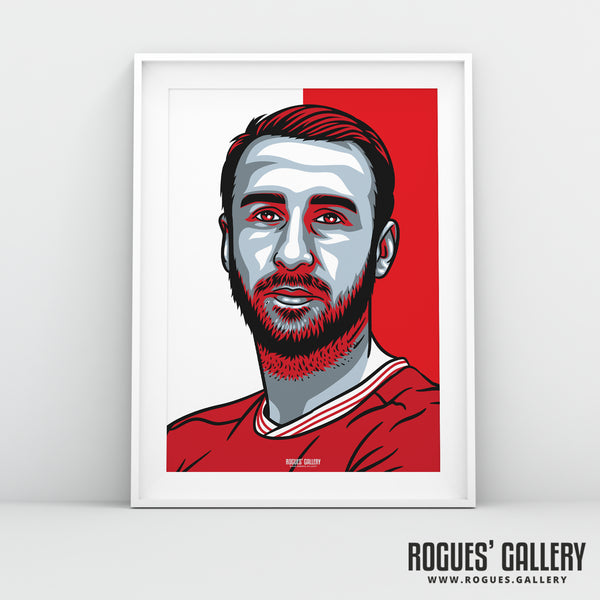 Glenn Murray - Nottingham Forest Red & White - A3 Icon Print
